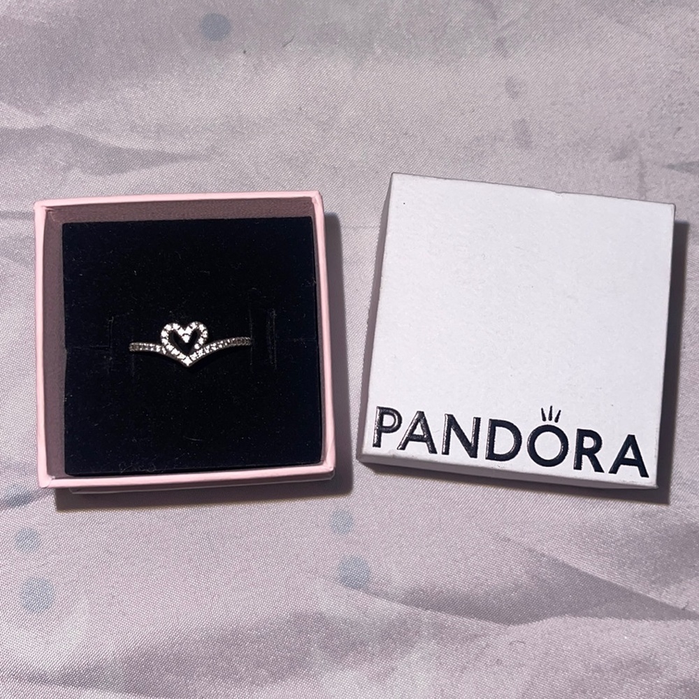 Pandora Timeless Wish Sparkling Heart Ring